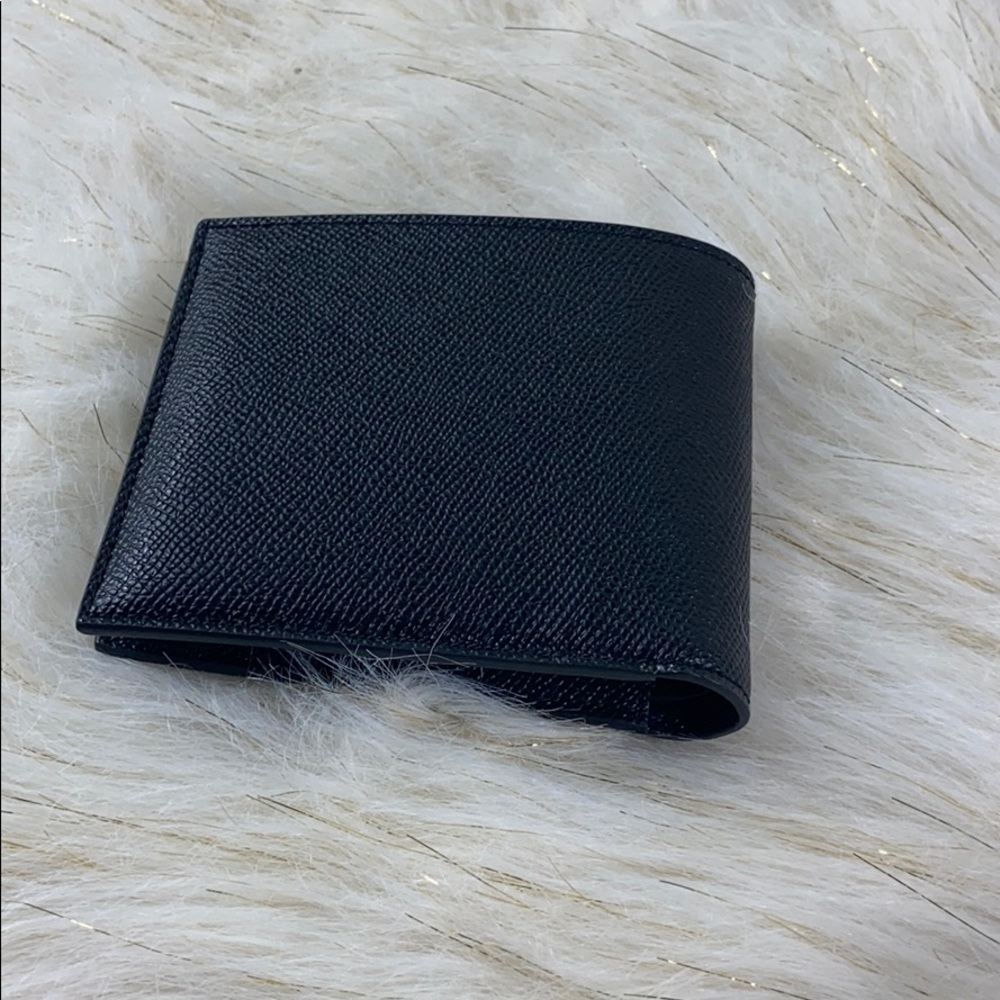 COACH COMPACT ID CROSSGRAIN LEATHER MEN’s WALLET - Picture 5 of 8